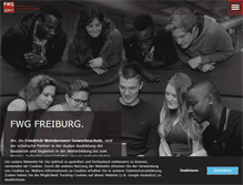 Tablet Screenshot of fwg-freiburg.de